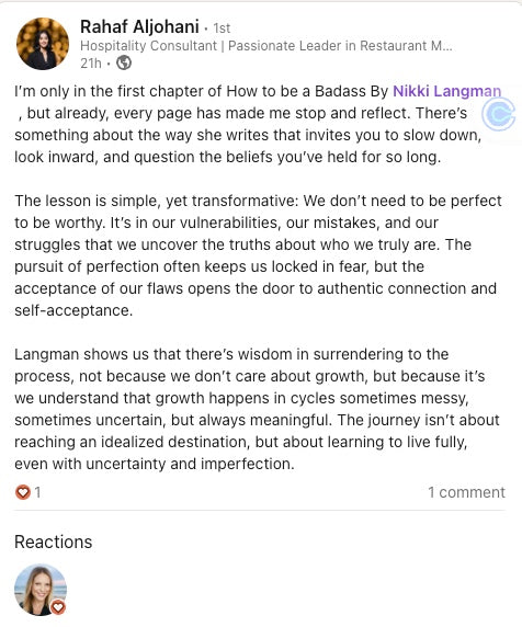 How to be a BADASS: Navigating Your Road to Self-Mastery